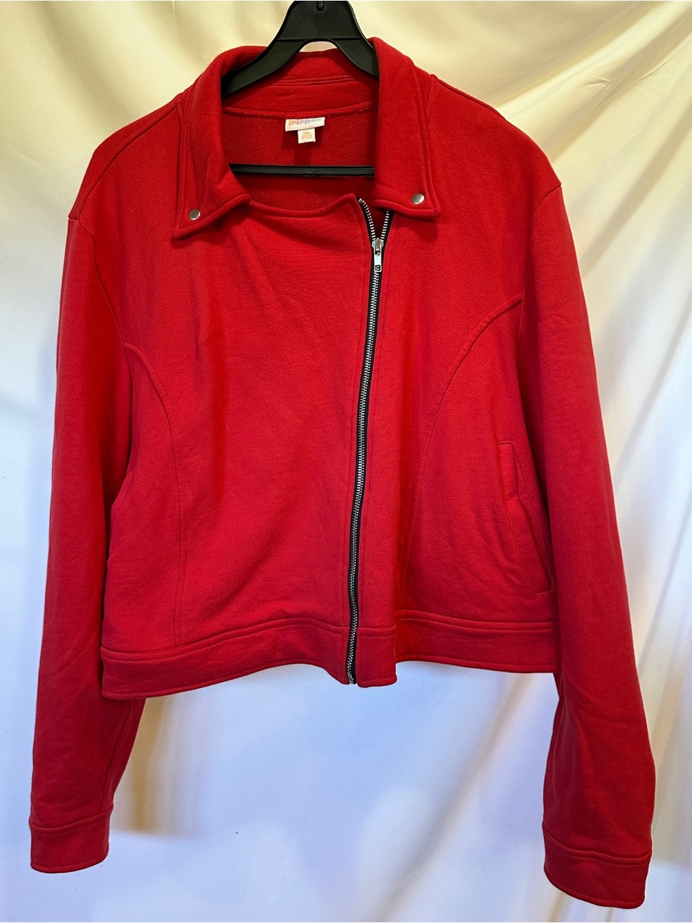 Moto Zip Sweatshirt Jacket